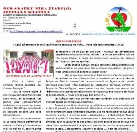 Bulletin de liaison n°12 - Archidiocèse d'Antsiranana
