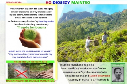 ANDRO KATOLIKA HO FIAROVANA NY VOAARY -  Sabotsy 27 febroary 2016 - Archidiocèse d'Antsiranana